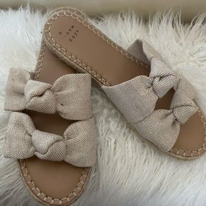 Women’s Miriam Double Knotted Espadrille Slide Sandals - A New Day - Cream 9